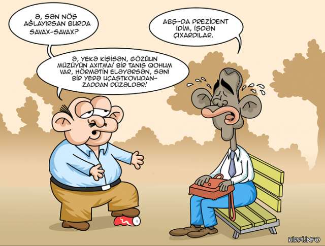 Obamaya yeni iş təklifi - KARİKATURA